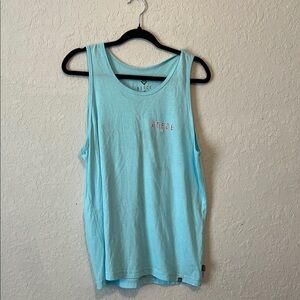 Blue Casual Sleeveless Tank Top